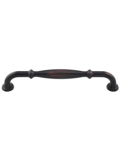 Tiffany Cabinet Pull - 6 1/4 inch Center-to-Center in Brushed Oil Rubbed Bronze.